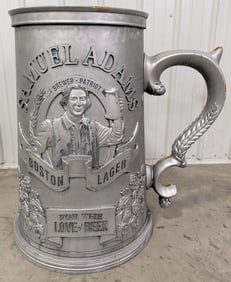 Giant 3ft Vintage Samuel Adams Beer Stein Display