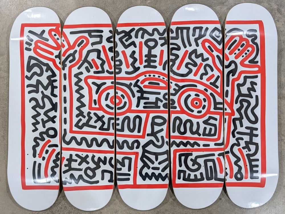 Keith Haring Skateroom Skateboard Deck Art Set (1 of 9)