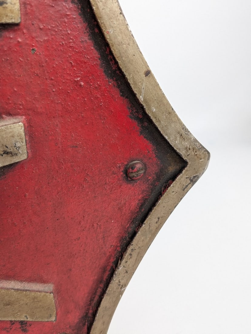 3ft Vintage North Shore Line Railroad Cast Metal Sign / Chicago - 5