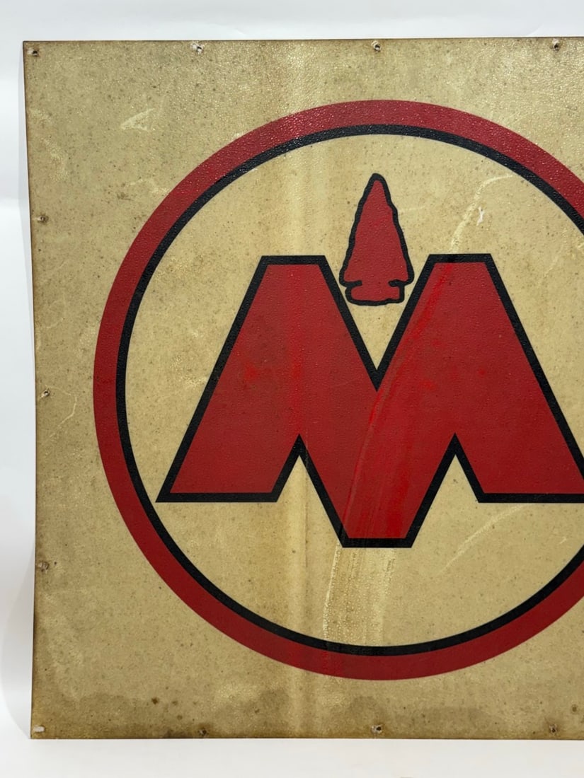 3ft Vintage Monon Railroad Hoosier Line Fiberglass Sign - 2