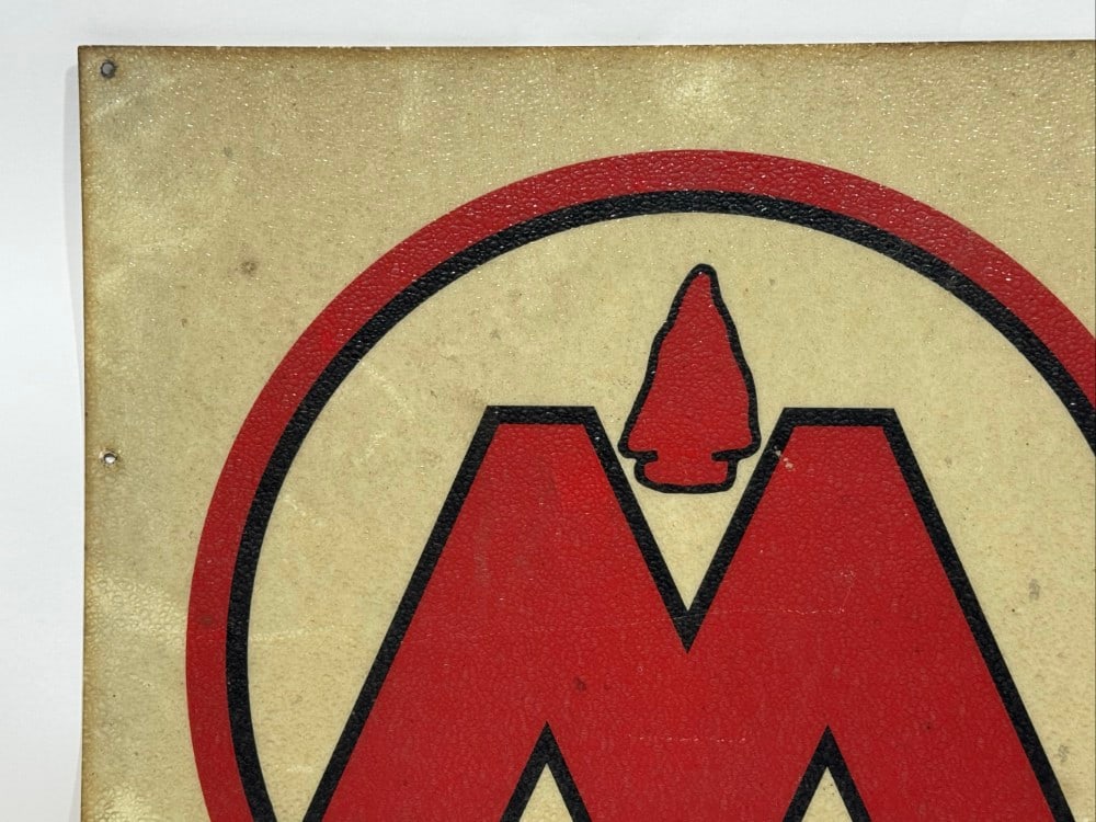 2ft Vintage Monon Railroad Hoosier Line Fiberglass Sign - 2