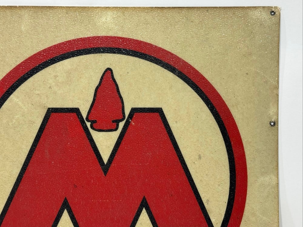 2ft Vintage Monon Railroad Hoosier Line Fiberglass Sign - 3