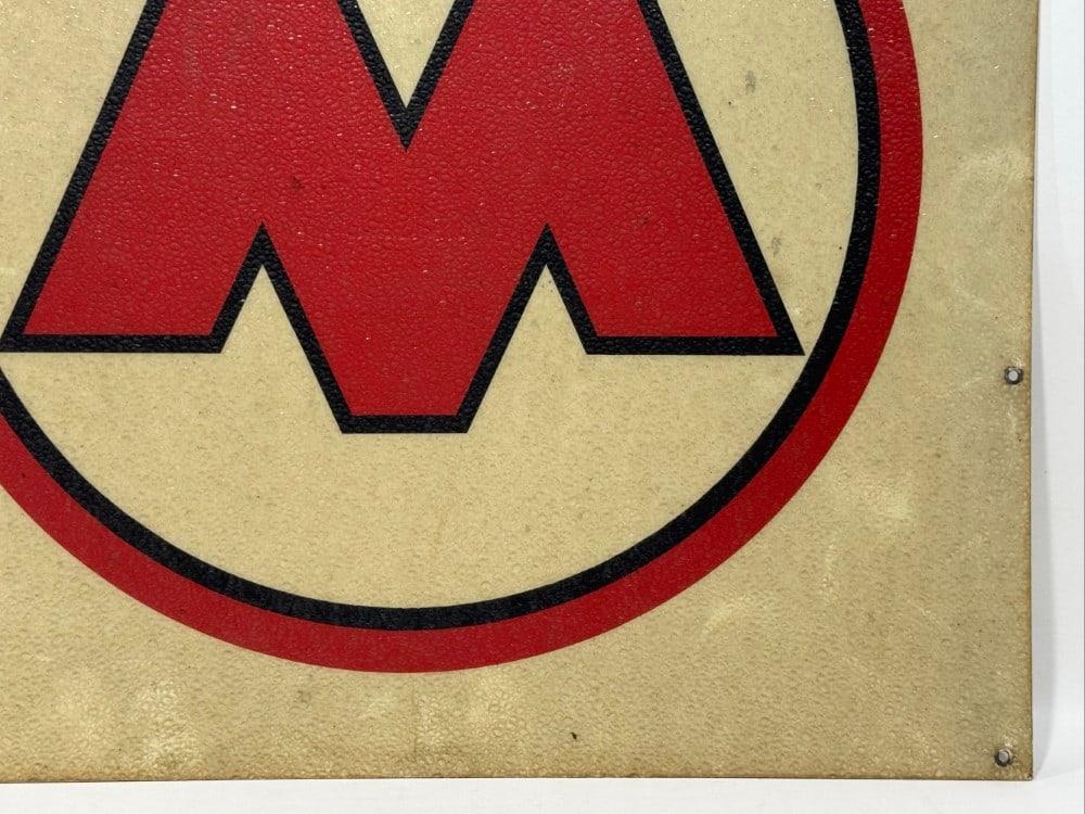 2ft Vintage Monon Railroad Hoosier Line Fiberglass Sign - 5