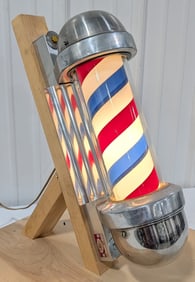 Vintage 18in Marvy Model 410 Rotating Lighted Barbers Pole