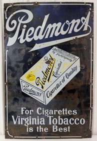 Vintage SSP Piedmont Virginia Tobacco Sign 46x30