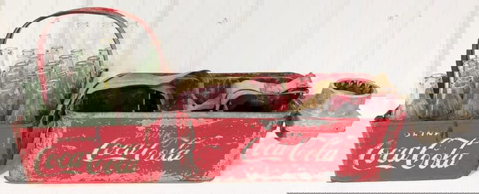 Lot Of Vintage Coca-Cola Stadium Vendor Bottle Carriers