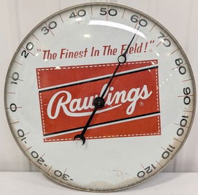 Vintage Rawlings Baseball Gloves Advertising PAM Thermometer Sign