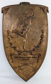 Large Original 1923 Chicago Daily News Fuller Park AAF Basketball Championship Award Plaque