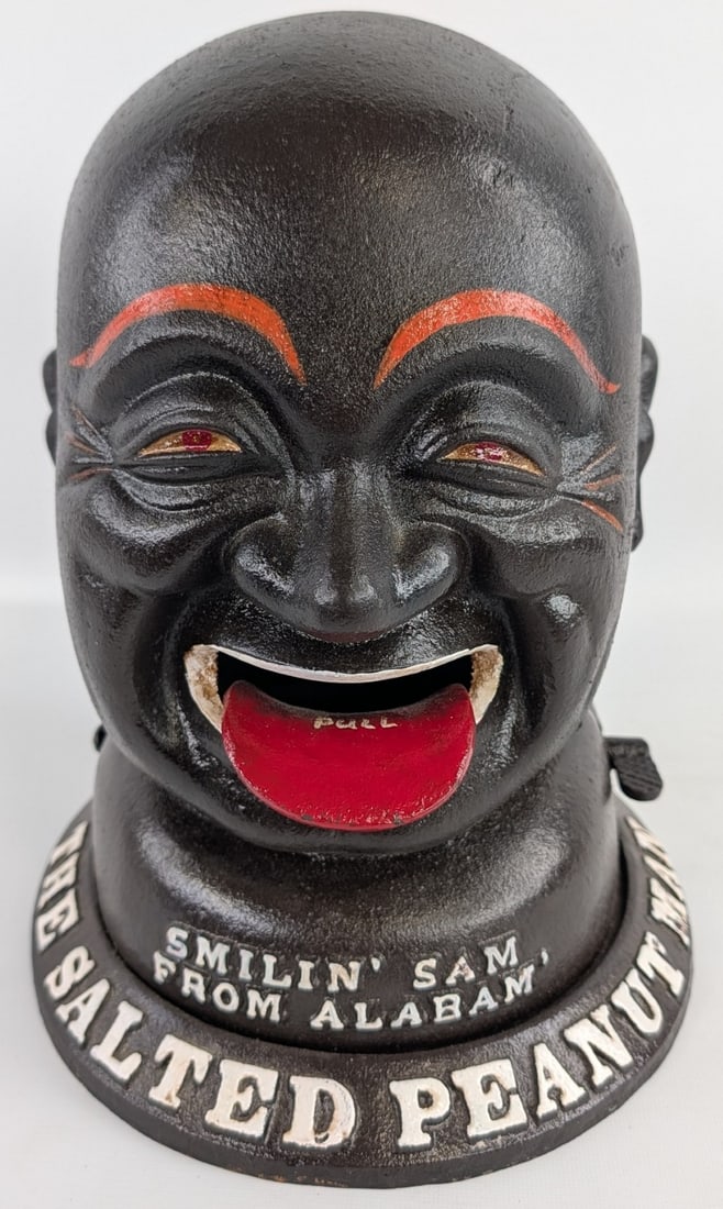 Smilin Sam From Alabam Salted Peanut Man Cast Iron Replica (1 of 6)
