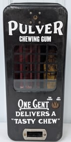 Custom Vintage 1 Cent Pulver Yellow Kid Gum Vendor