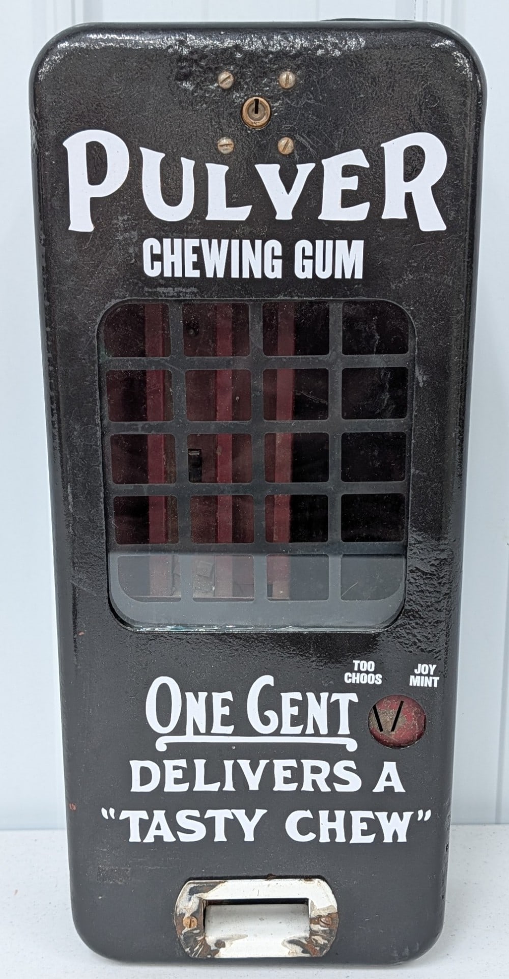 Custom Vintage 1 Cent Pulver Wall Mount Gum Vendor (1 of 9)