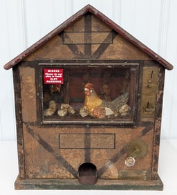 Early German Coin Operated Egg Vending Machine