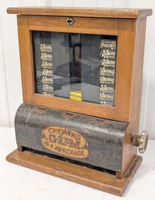 Early 5 Cent Countertop Chewing Gum Vendor