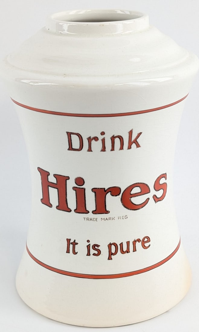 Vintage Hires Root Beer Ceramic Syrup Dispenser (1 of 4)
