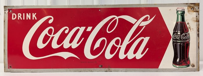 Vintage SST Coca-Cola Advertising Sign / Soda