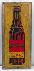3ft Vintage SST Royal Crown Cola RC Soda Bottle Embossed Advertising Sign