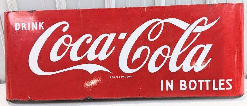43in Vintage SSP Coca-Cola Sled Style Soda Advertising Sign (1 of 9)