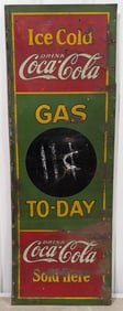 Early SST Coca-Cola Gas Today Advertising Sign