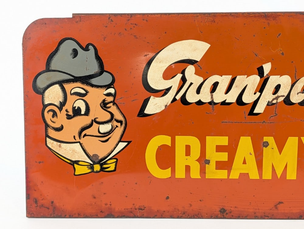 Vintage DST Gran?pa Graf?s Creamy Top Soda / Zep Advertising Sign - 2