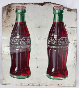 Vintage SST Uncut Coca-Cola Bottle Sign