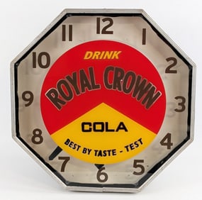 Partially Restored Royal Crown Cola Neon Products Clock