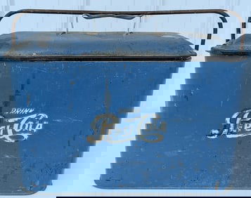 Vintage Pepsi-Cola Promotional Cooler By Progress Refrigerator Co