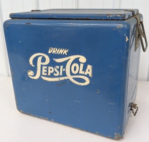 Vintage Pepsi-Cola Promotional Cooler By Progress Refrigerator Co