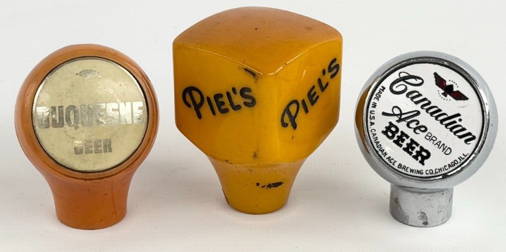 Lot Of 3 Vintage Beer Tap Ball Knobs / Canadian Ace / Piels / Shift Knob (1 of 8)