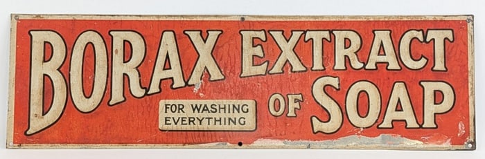 SST Borax Extract of Soap Sign
