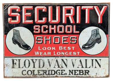 Early SST Security School Shoes Sign