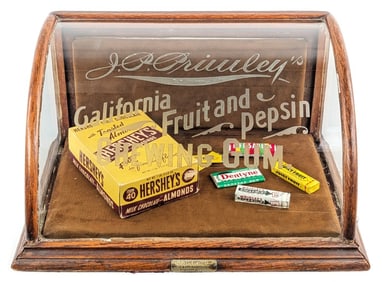 J.P. Primley?s California Fruit and Pepsin Chewing Gum Display Case