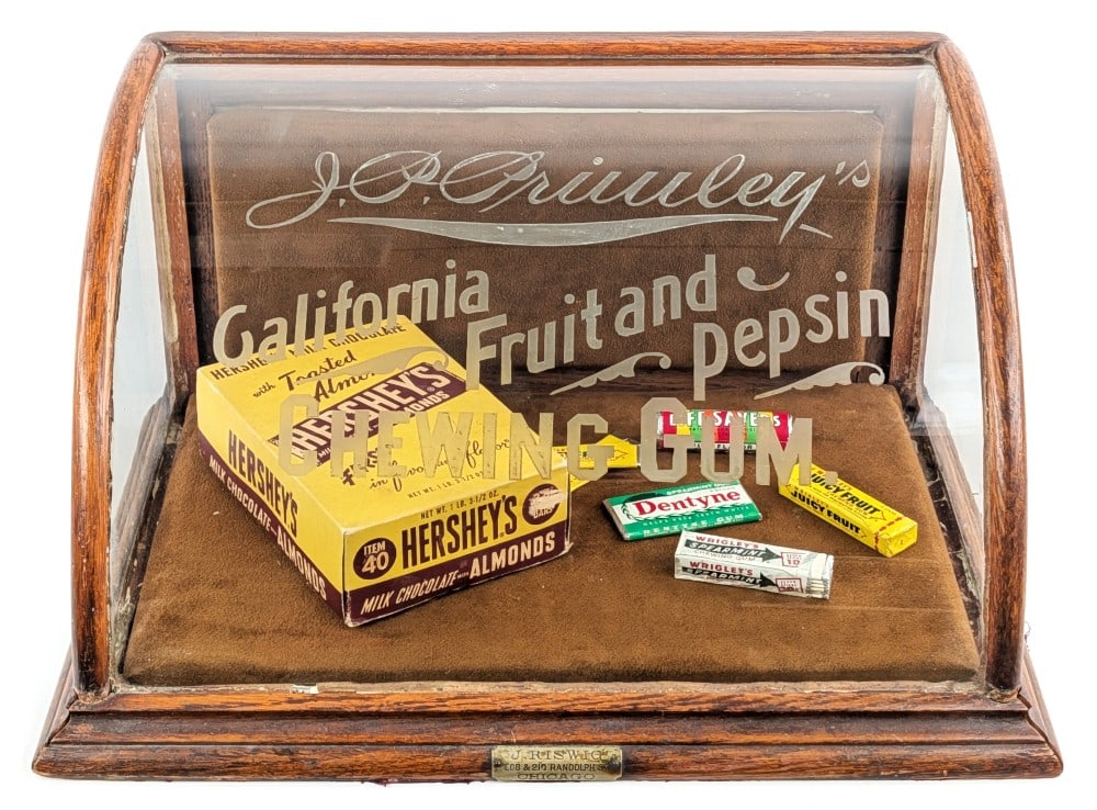 J.P. Primley?s California Fruit and Pepsin Chewing Gum Display Case (1 of 13)