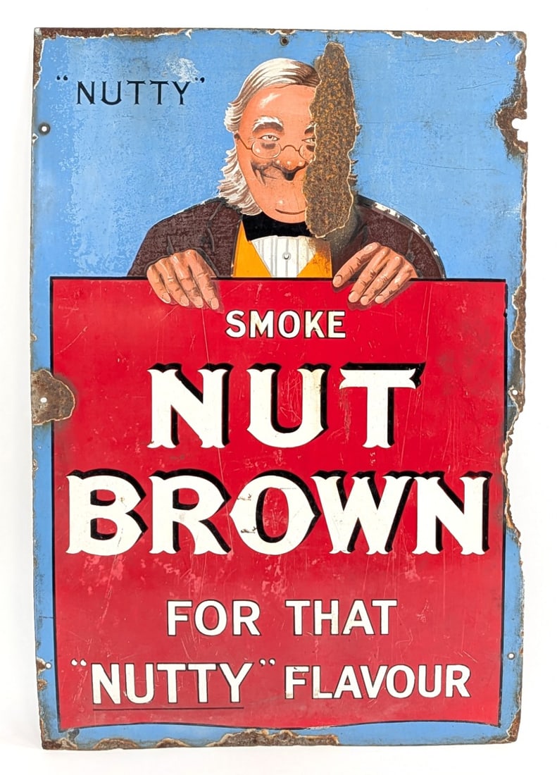 SSP Smoke Nut Brown Tobacco Advertising Sign w/ Graphic (1 of 9)