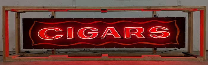 8ft SST Custom Cigars Neon Advertising Sign