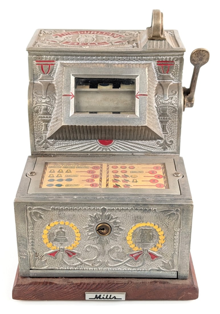 Vintage 5 Cent Mills Puritan Bell Trade Simulator (1 of 10)