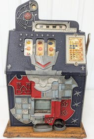 Mills 10 Cent Castle Front 3-Reel Slot Machine