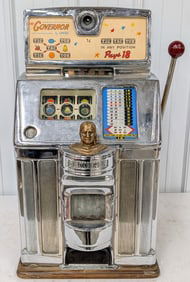 1 Cent Jennings The Governor Tic-Tac-Toe Slot Machine
