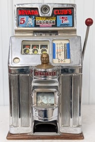 5 Cent Jennings Nevada Club's 3-Reel Slot Machine