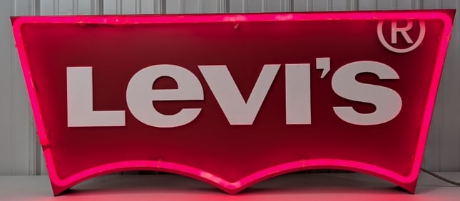 4ft Levi's Jeans Lighted Advertising Sign