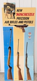 Over 5ft Vintage Winchester Air Rifles & Pistols Sign