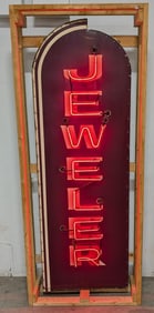 8ft Vintage SSP Jeweler Neon Advertising Sign