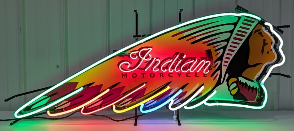 Custom Indian Motorcycle Neon Sign (1 of 7)