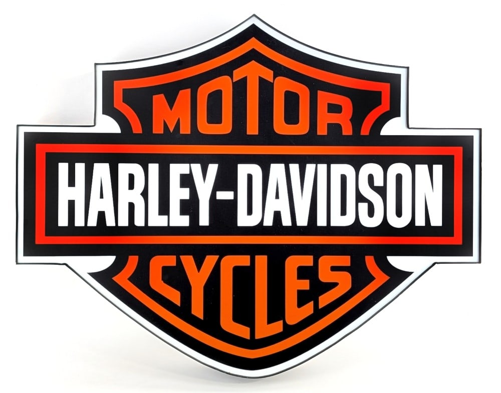 3ft Contemporary Harley-Davidson Motorcycles Lighted Advertising Sign (1 of 8)