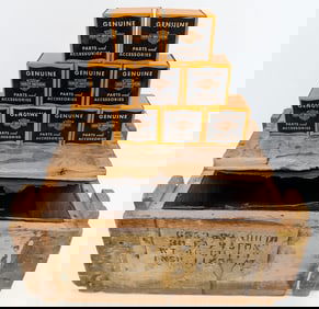 9 NOS Vintage Harley-Davidson Motorcycle Pistons In Original Crate