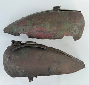 1930s Harley-Davidson VL Modified Motorcycle Tanks