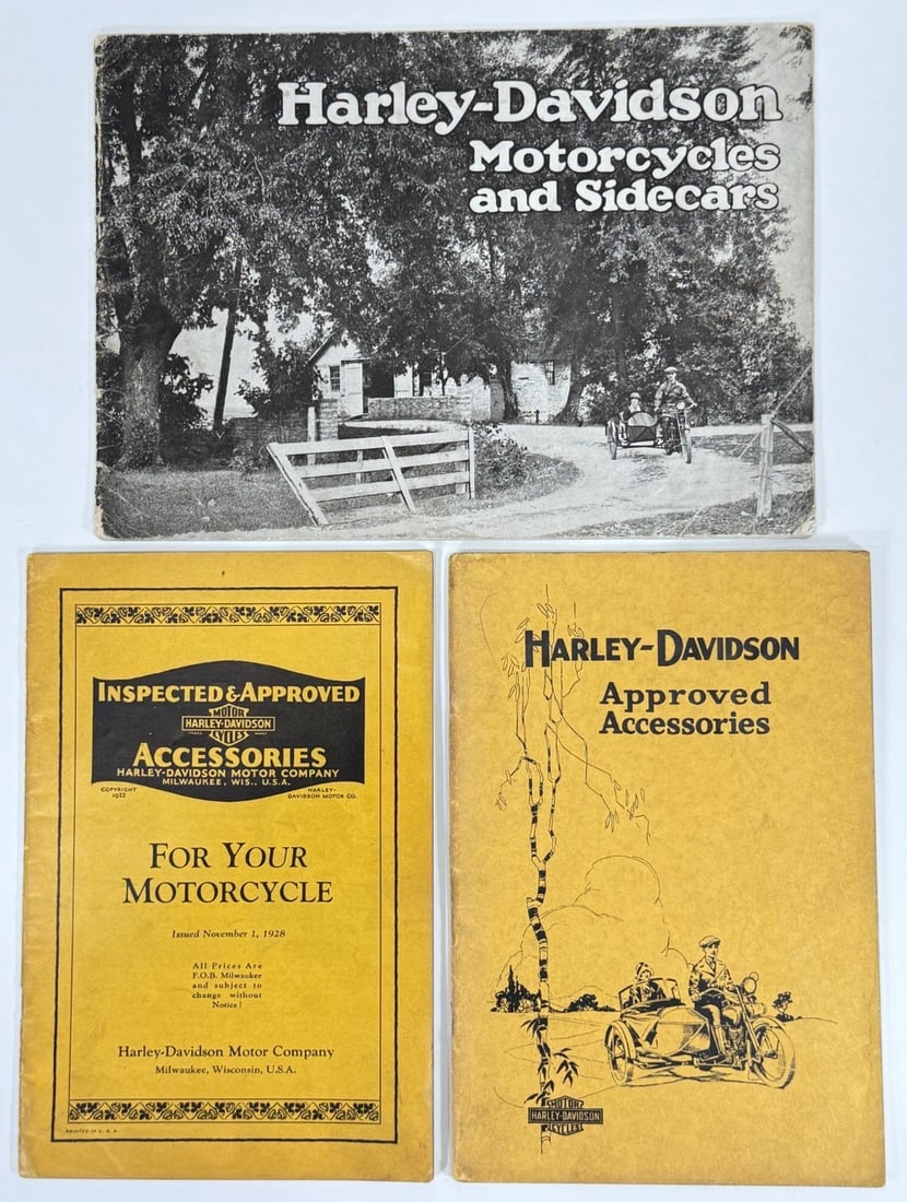 1920s Harley-Davidson Motorcycle & Accessories Catalog Lot / 1921 Dealer (1 of 12)