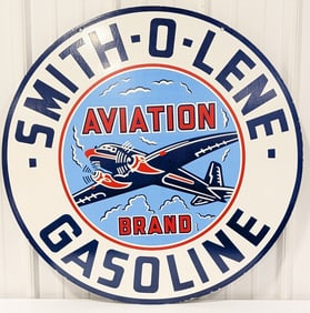 30in DSP Smith-O-Lene Aviation Brand Gasoline Replica Sign
