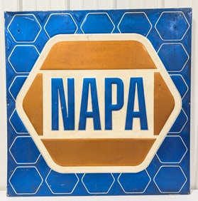 Vintage SST NAPA Auto Parts Embossed Sign
