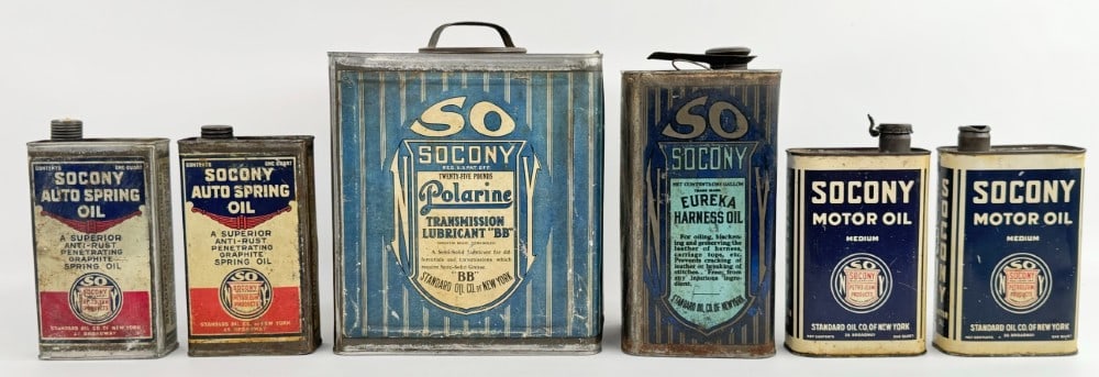 Early Standard Oil New York SOCONY Oil Cans & More (1 of 13)