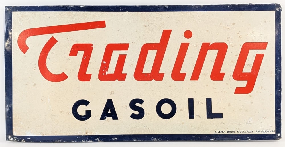 Vintage SST Trading Gas Oil Advertising Sign (1 of 6)
